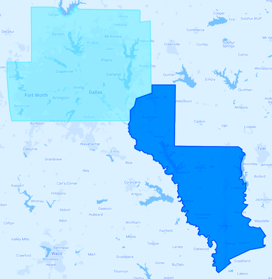Dallas Wireless Internet Coverage Map